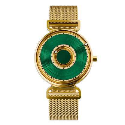 Bella Gold Green Maschenarmband Gold