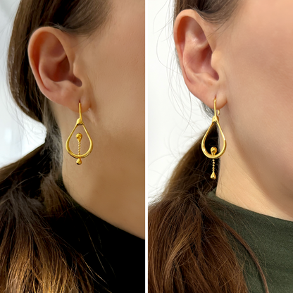 Earrings Float Gold