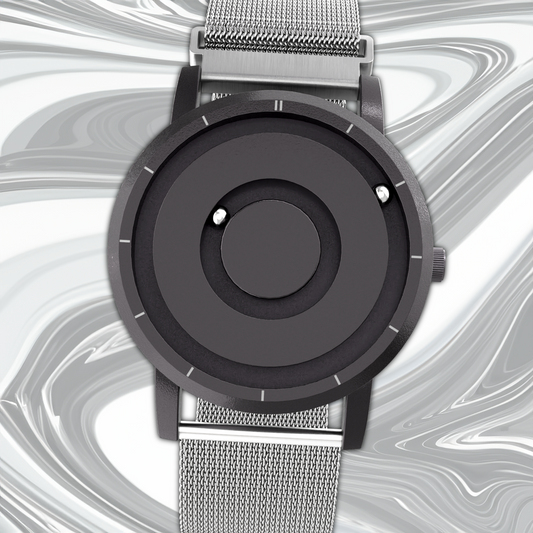 Jupiter Black mesh magnetic silver