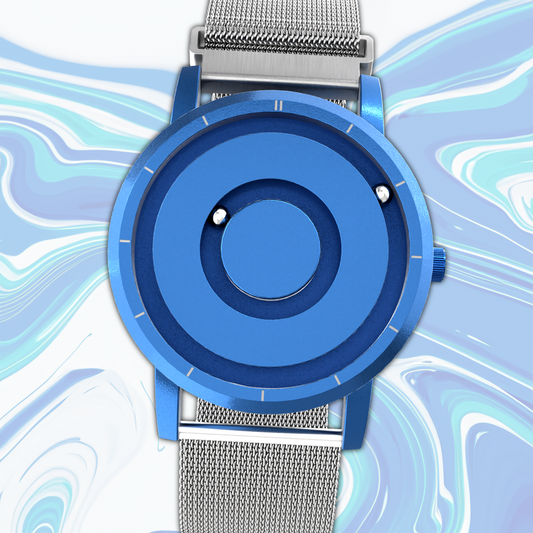 Jupiter Blue mesh magnetic silver