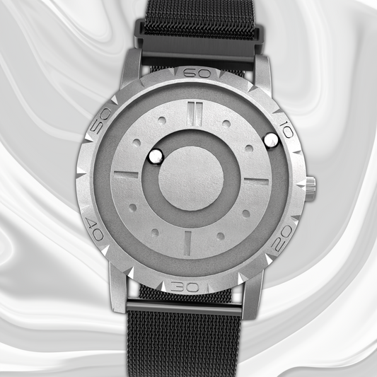 Komet Silver mesh magnetic black