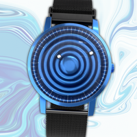 Wave Blue mesh magnetic black (with glass)