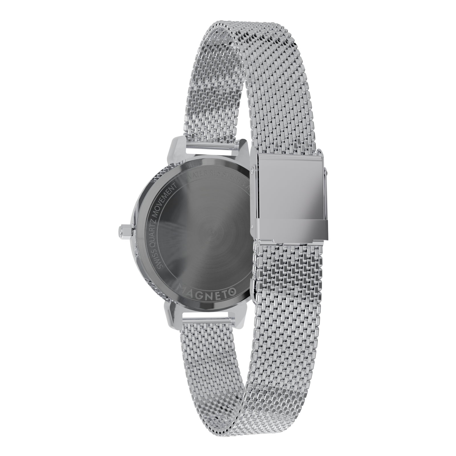 MAGNETO Wave Blue Silicone Black Wristwatch – Magneto Watch