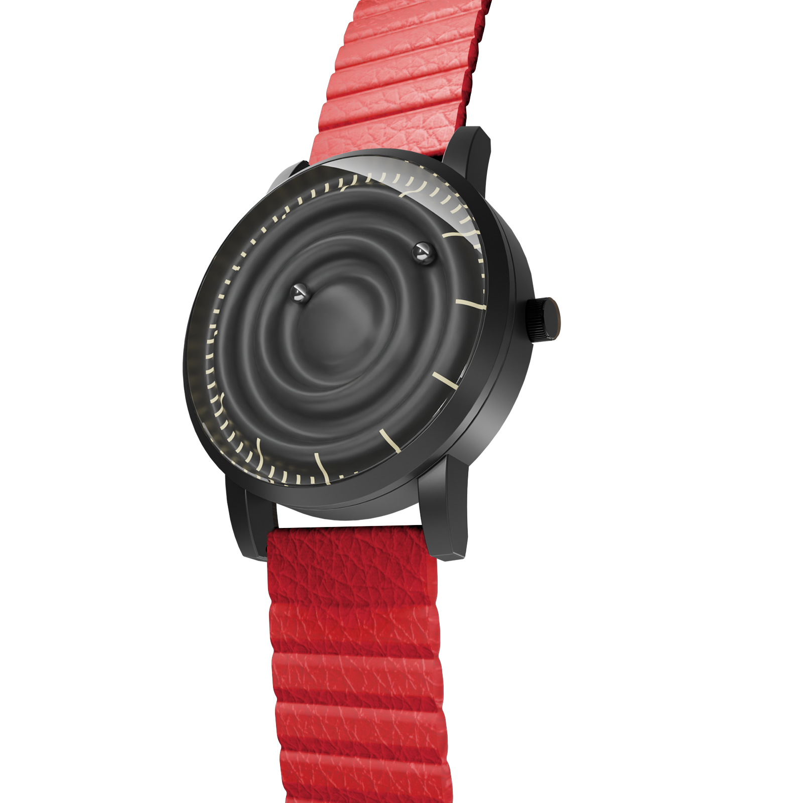 MAGNETO Primus Black with black sport loop strap – Magneto Watch