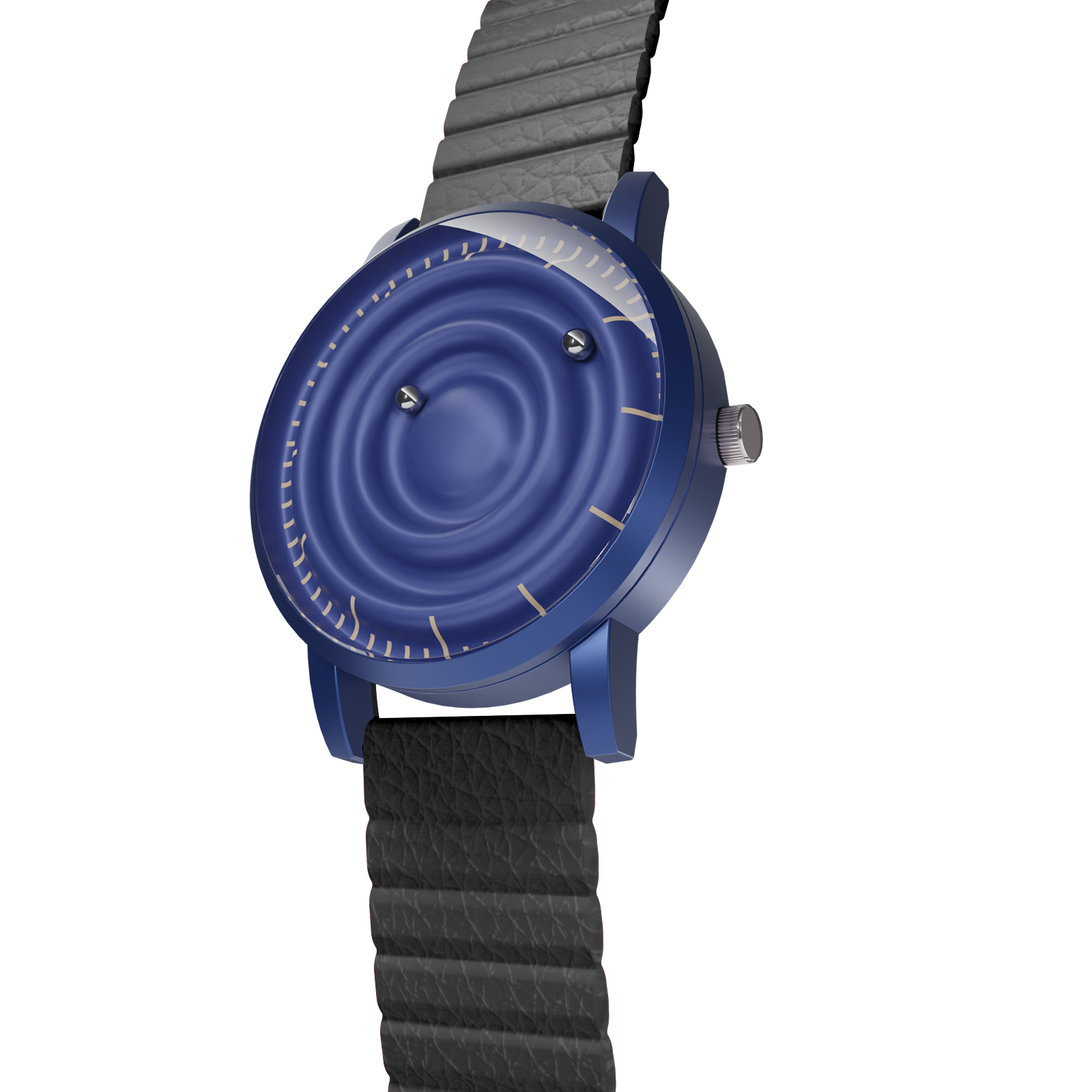 MAGNETO Komet Black Mesh Magnetic Blue Wristwatch – Magneto Watch